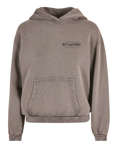 The Pots Coach Womens Acid Wash Oversized Hoodie The Pots Coach Womens Acid Wash Oversized Hoodie