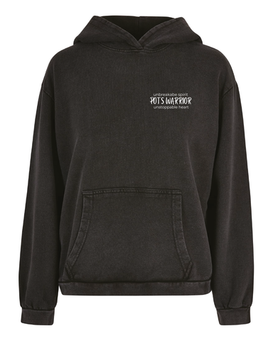 The Pots Coach Womens Acid Wash Oversized Hoodie The Pots Coach Womens Acid Wash Oversized Hoodie