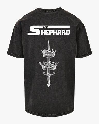 Team Shephard Kings & Queens Oversized Acid Wash T-Shirt